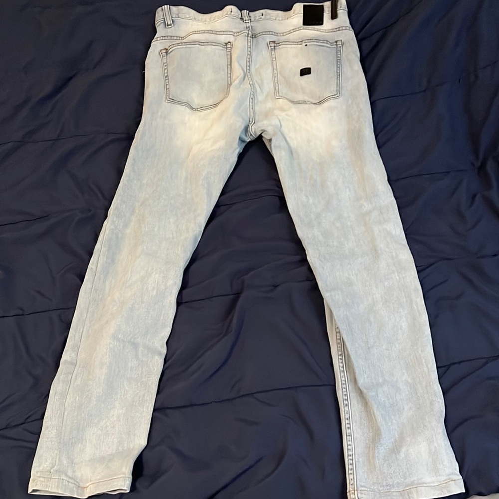 Kr3w jeans. Light wash, slim straight. 32x32